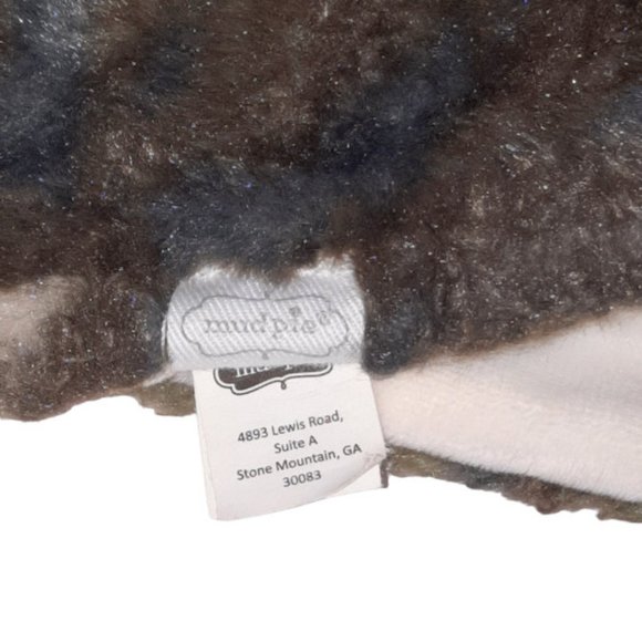 Mud Pie Green Camouflage Camo Plush Bear Lovey Security Blanket 14" X 13" - Picture 5 of 6